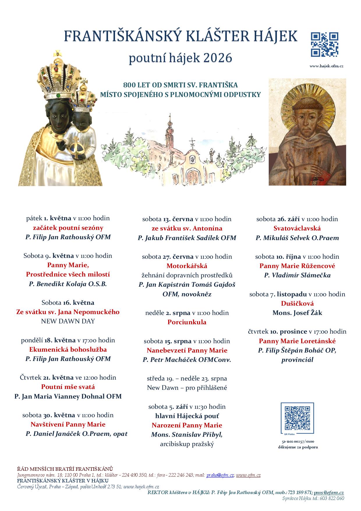 Poutní Hájek 2026